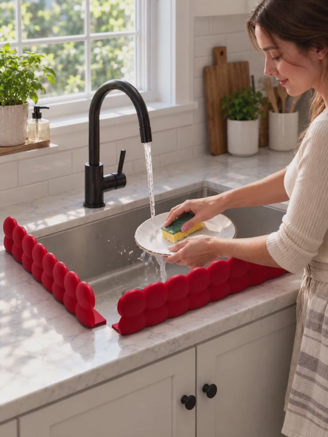 Washing dishes